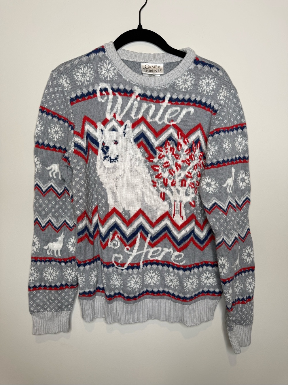 Game of Thrones Kids Gray "Winter Is Here" Knit Sweater